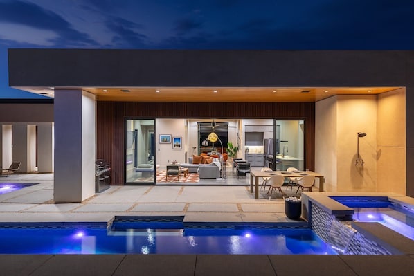 A heated pool