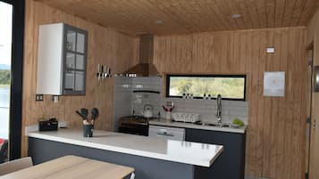 Fridge, oven, stovetop