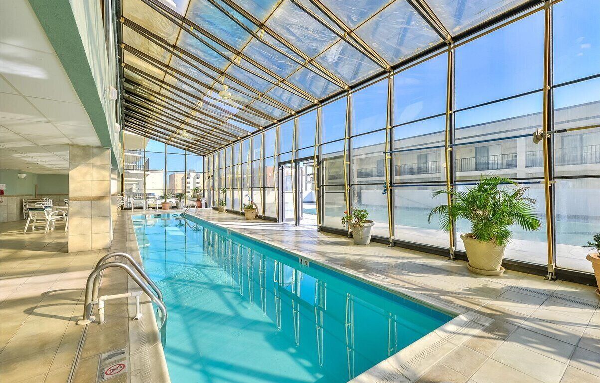 Indoor pool, a heated pool
