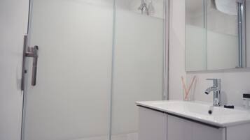 Shower, hair dryer
