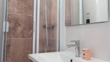 Shower, hair dryer