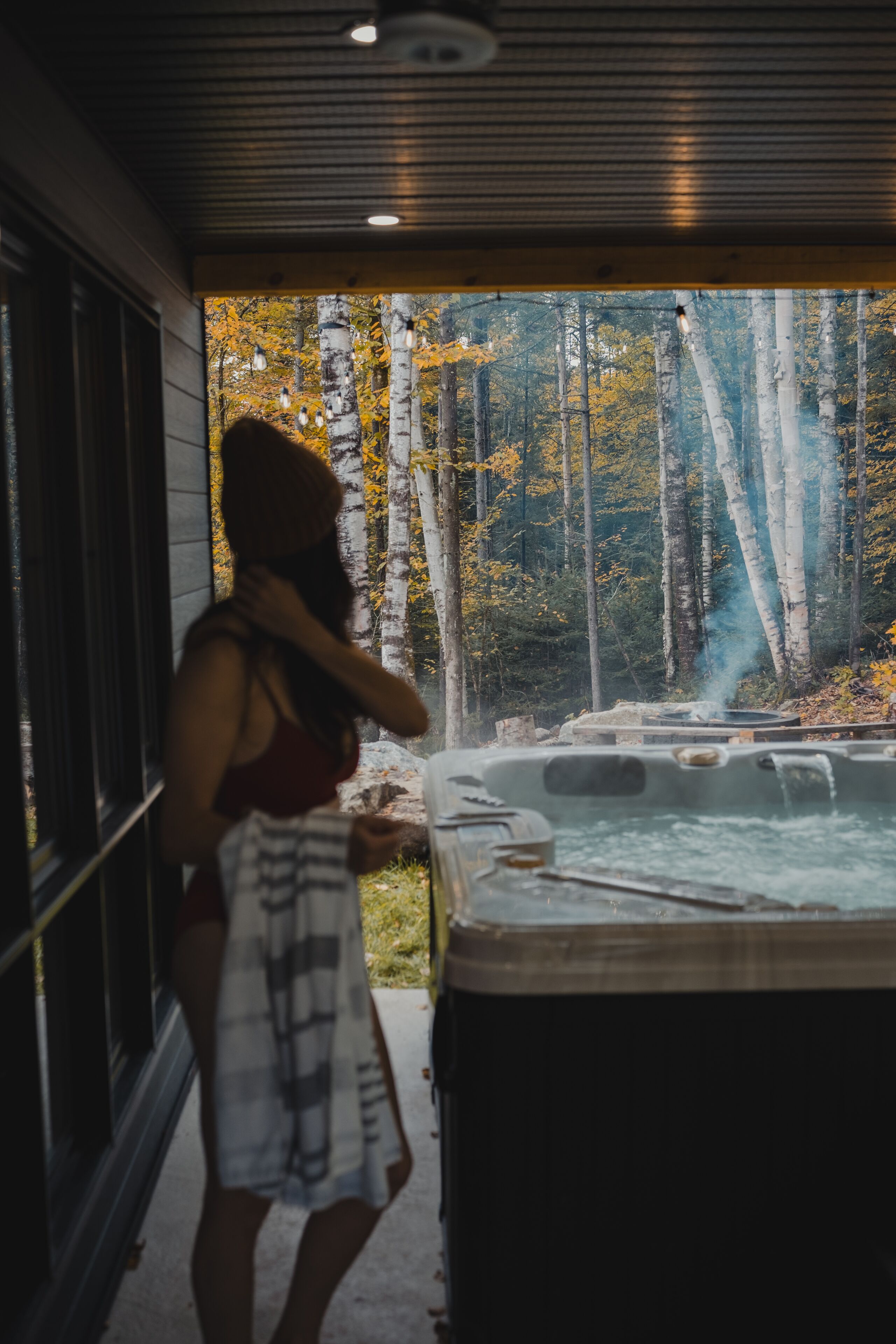 Bain à remous extérieur