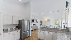 Private kitchen - Corolla vacation rental in a gated golf course community, with beach trolley! (Corolla)