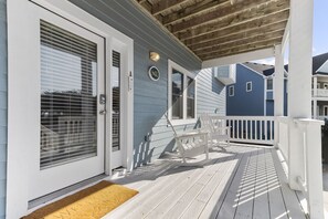 Terrace/patio - Corolla vacation rental in a gated golf course community, with beach trolley! (Corolla)