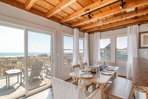 Dining - Classic oceanfront home on Hatteras Island with incredible views! (Avon)