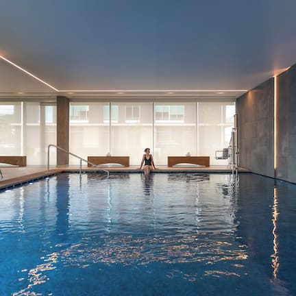 Indoor pool, seasonal outdoor pool, cabanas (surcharge), sun loungers