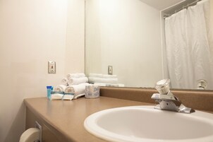 Standard Double Room | Bathroom | Shower, towels, soap, shampoo