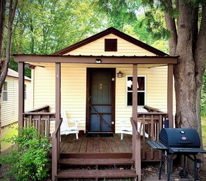 Basic Cottage | Terrace/patio - Benzonia Rustic Resort (Benzonia)
