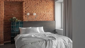 Premium-Apartment | Verdunkelungsvorhänge, Bügeleisen/Bügelbrett, kostenloses WLAN