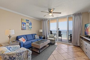 Condo, Multiple Beds (Emerald Beach 1430 ) | Living area - Emerald Beach 1430 (Panama City Beach)