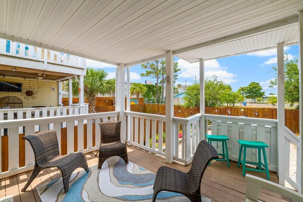 Townhome, Multiple Beds (Basking by the Beach) | Terrace/patio - Basking by the Beach (Panama City Beach)