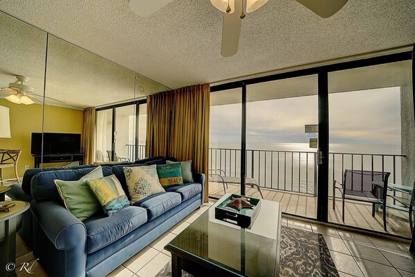 Condo, 1 King Bed (Edgewater 1008-3) | Living area - Edgewater 1008-3 (Panama City Beach)