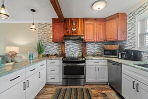 Condo, Multiple Beds (7904 Surf Dr #7) | Private kitchen - 7904 Surf Dr #7 (Panama City Beach)