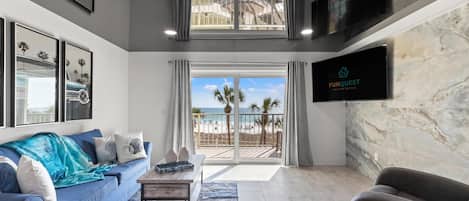 콘도, 킹사이즈침대 1개 및 소파베드 (The Summit 306) | 거실 공간