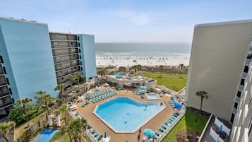 Estudio, 2 camas de matrimonio (Top Of The Gulf 704 ) | Piscina