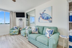 Studio, 2 Queen Beds (Top Of The Gulf 710) | Living area - Top Of The Gulf 710 (Panama City Beach)