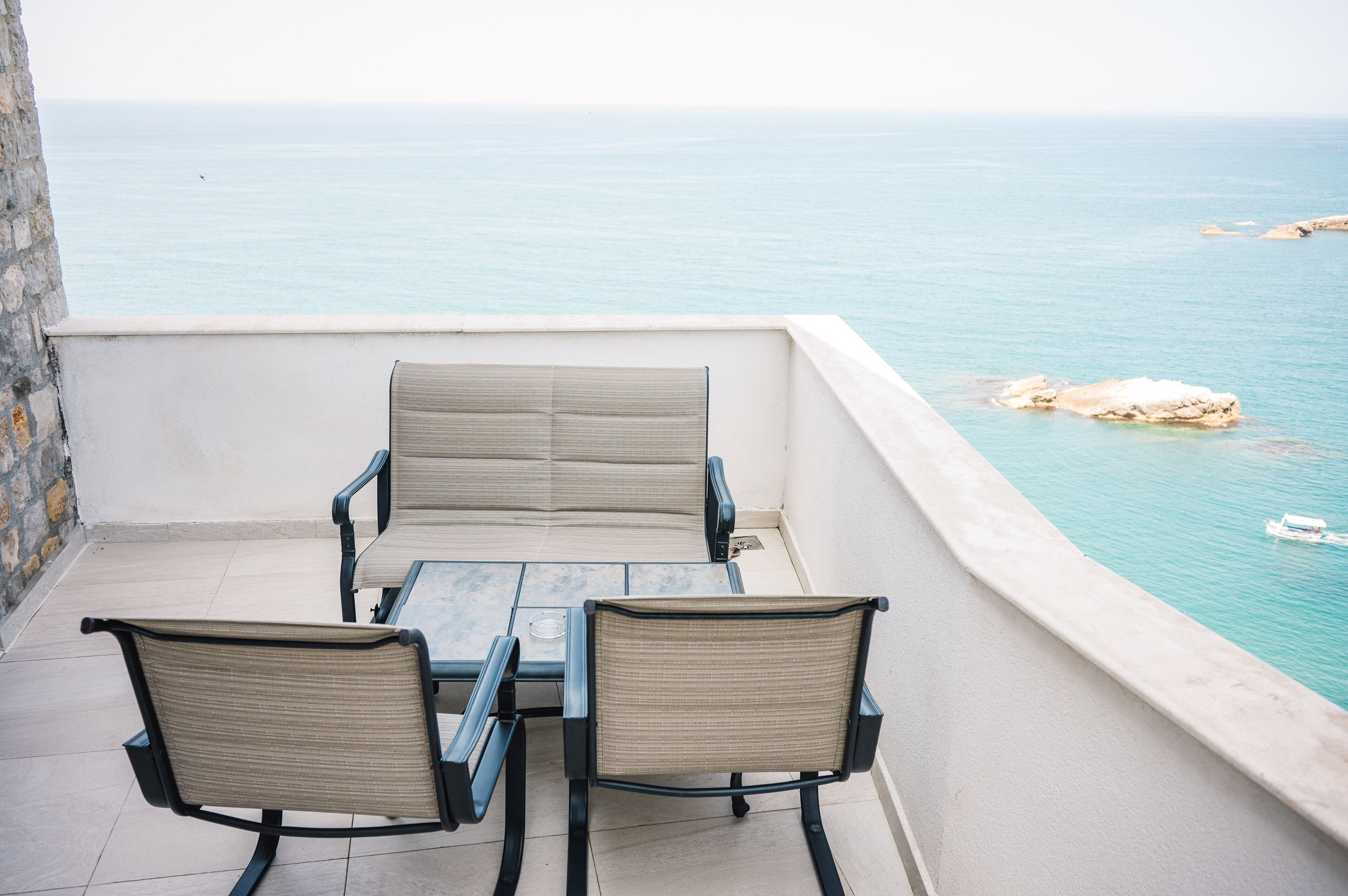 Deluxe Suite, 2 Bedrooms, Terrace, Sea View | Terrace/patio