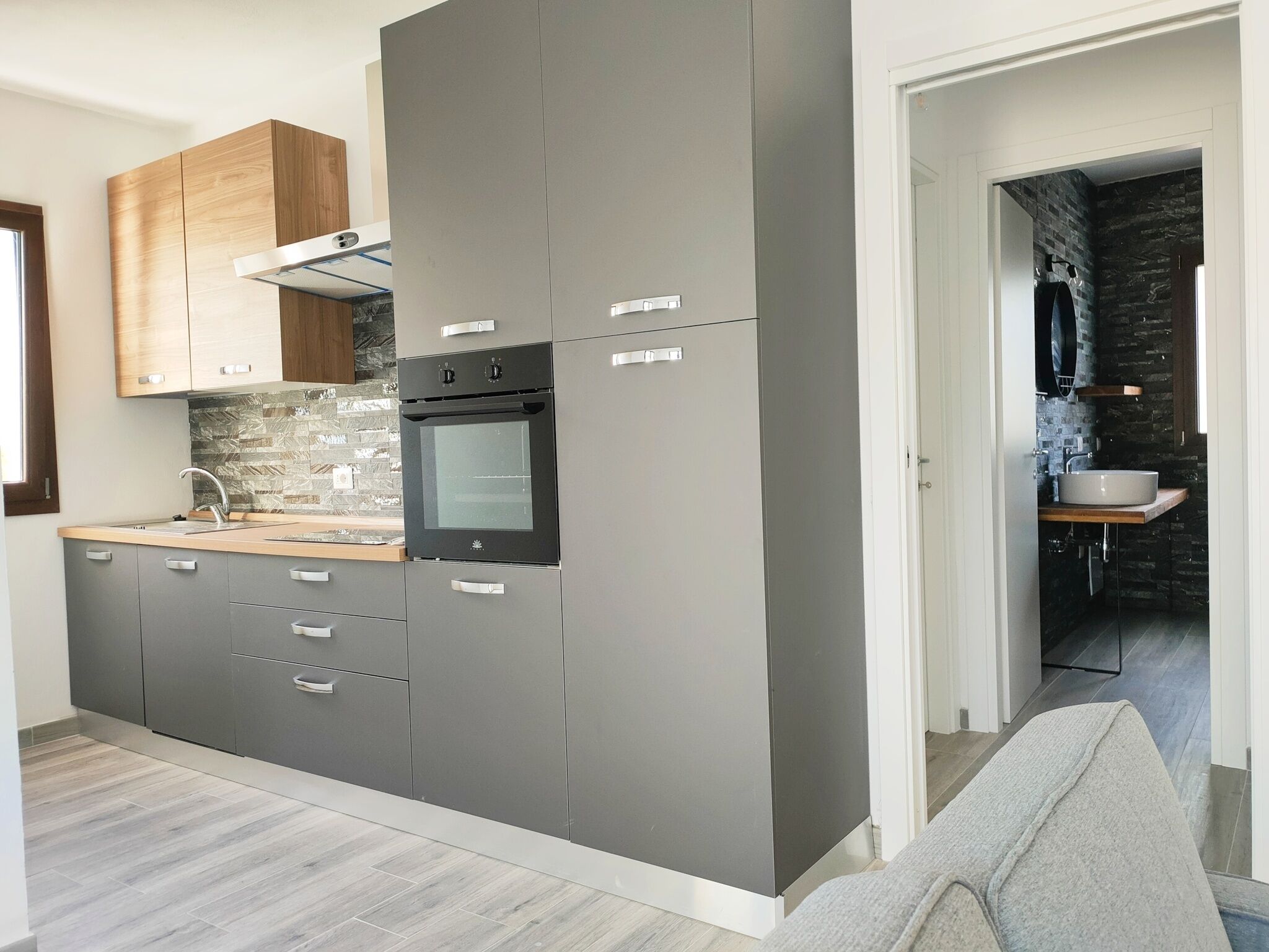 Apartamento, 2 quartos, sacada, vista para o jardim | Cozinha privada