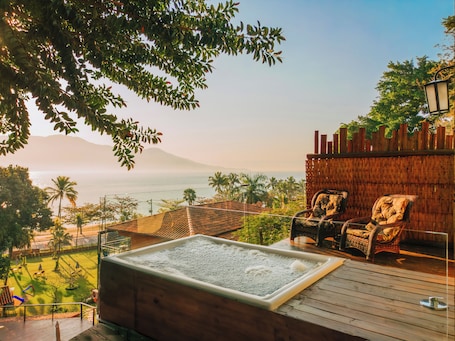 Honeymoon Studio Suite, 1 King Bed, Air conditioning, Sea View. Suítes vista pro mar lhabela
