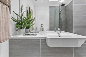 Shower, hair dryer
