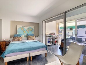 2 bedrooms, iron/ironing board, free WiFi, bed sheets - Appartement Toit Terrasse Avec Jacuzzi Pour 4/6 Personnes (Cannes)