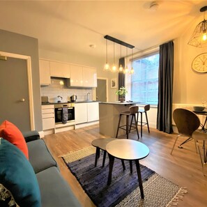 Apartment | 1 Schlafzimmer, schallisolierte Zimmer, Bügeleisen/Bügelbrett