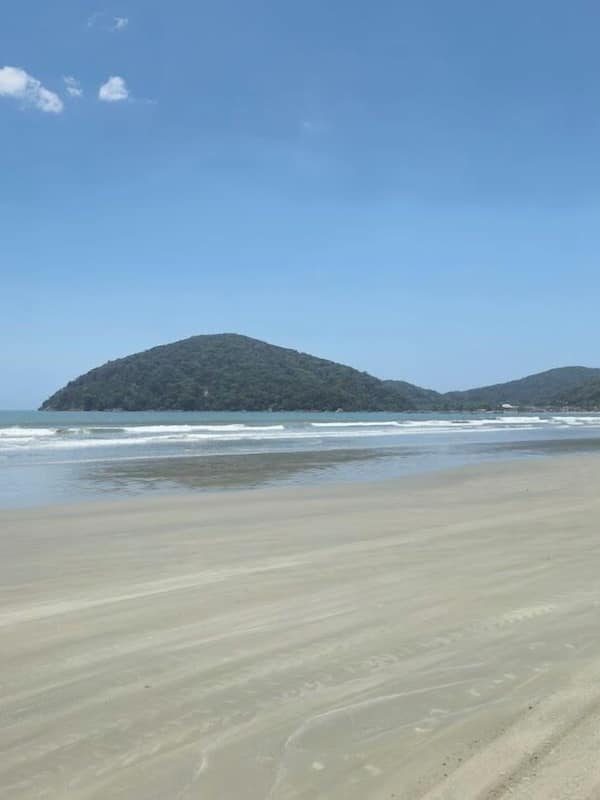 On the beach, white sand