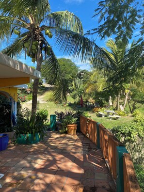 Terrace/patio - Charming,Private 2-bedroom Villa Caribella Overlooking Fish and Wildlife Reserve (Puerto Ferro)
