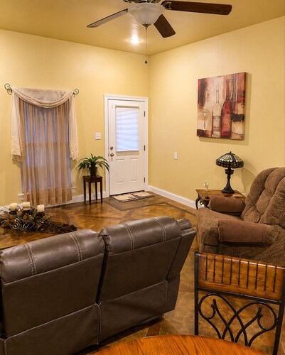 “Wine Down” in our beautiful wine themed townhome.


