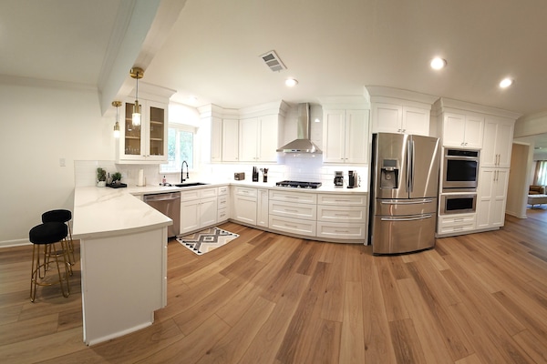 Open kitchen area.