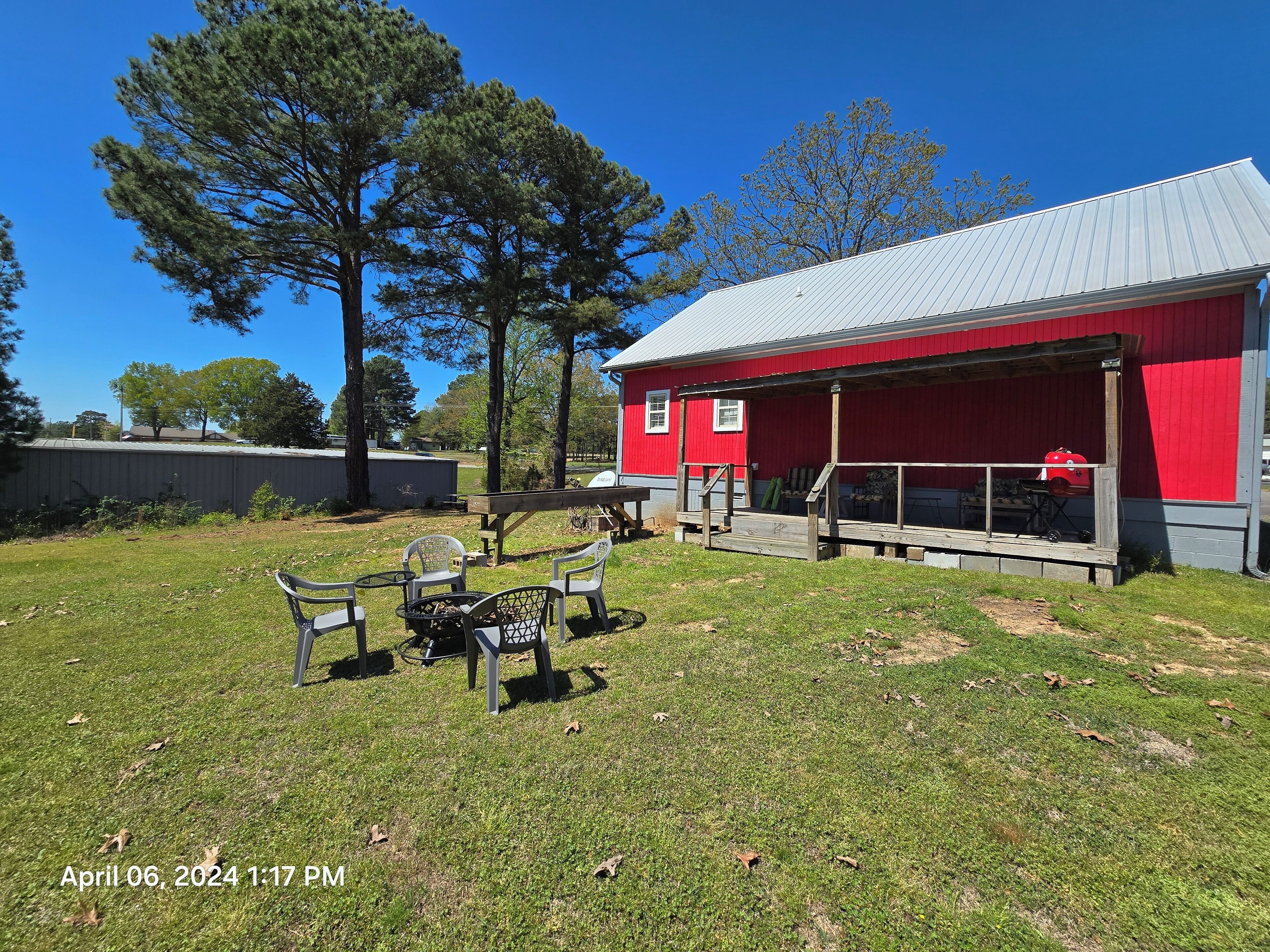 屋外ダイニングエリア