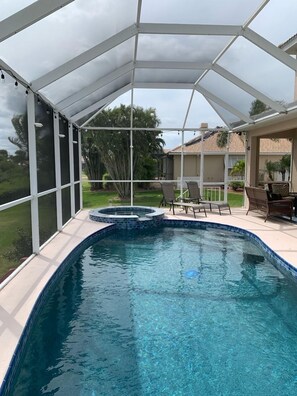 Una piscina riscaldata