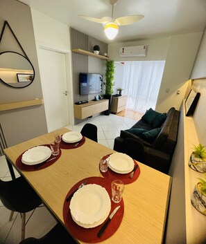 Living area - Apartamento Aconchegante e Funcional Ingleses North (Ingleses Norte Florianópolis)