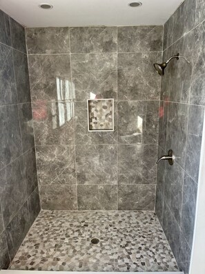 Shower, hair dryer