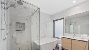 Shower, hair dryer