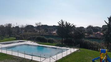 Una piscina riscaldata