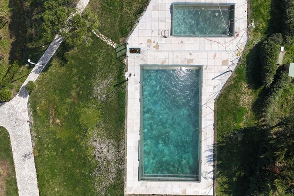 Una piscina riscaldata