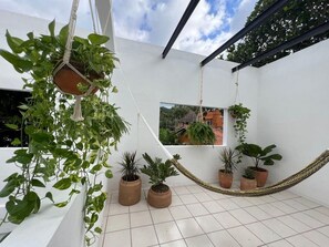 Terrace/patio - Charming 2 bedrooms, wifi, A/C in San Pancho Nayarit (San Francisco)