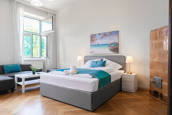 6 quartos, Wi-Fi, roupa de cama