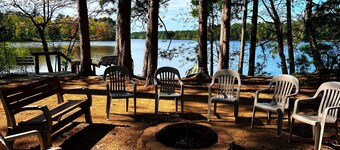 Secluded Lakefront Cabin with Private Deck, Lake Views & Firepit - Dog-Friendly
