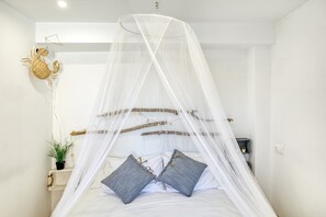 2 slaapkamers, een strijkplank/strijkijzer, gratis wifi, beddengoed