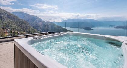 Casa de vacaciones "Relax and Happiness" con vistas al lago, piscina interior climatizada y Wi-Fi