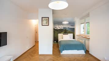 1 soverom, strykejern/-brett, wi-fi og sengetøy