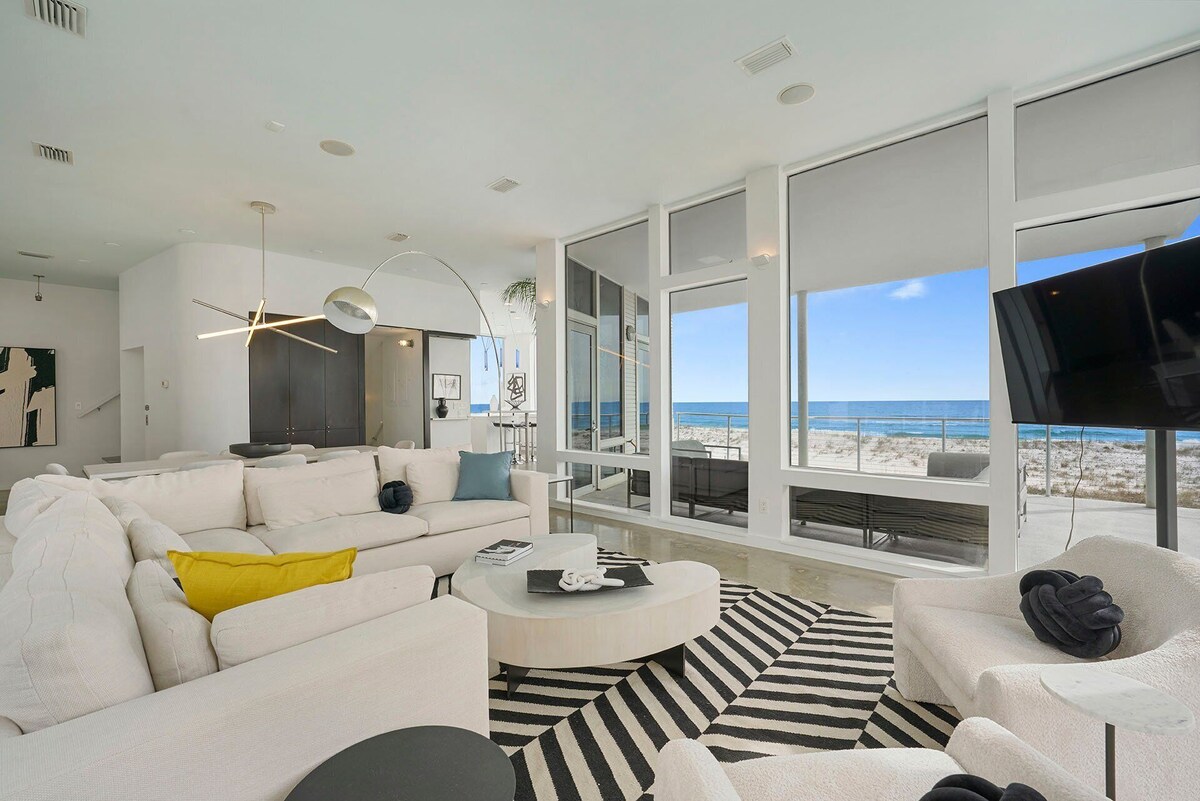 Photo 5 of The White House - Pet Friendly Luxury Beachfront Vacation Rental with Private Pool & Beach Access