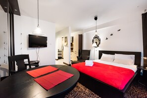 Iron/ironing board, WiFi, bed sheets - Smolna Romantic 9th Floor Studio (Warszawa)