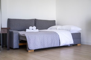 1 chambre, fer et planche à repasser, Wi-Fi, draps fournis