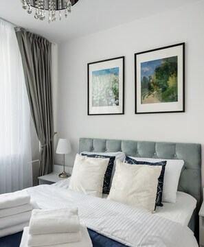 1 bedroom, iron/ironing board, WiFi, bed sheets - Wasilkowskiego Luxury Apartment (Warszawa)