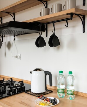 Fridge, oven, stovetop, dishwasher