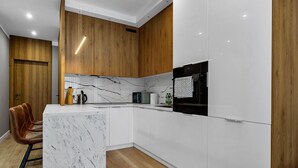 Private kitchen - Lotnisko Chopina Modern Apartment (Warszawa)
