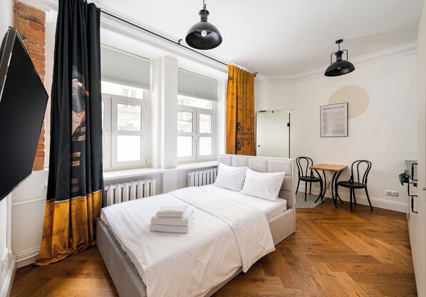 1 makuuhuone, silitysrauta/-lauta, Wi-Fi, vuodevaatteet